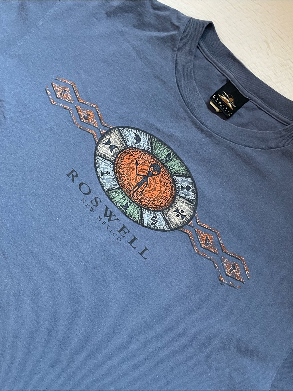 Vintage single stitch Roswell New Mexico prairie mountain alien short sleeve tee
